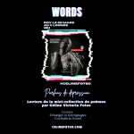« Words » – Lecture de mon ebook le 28 mars au V Lounge